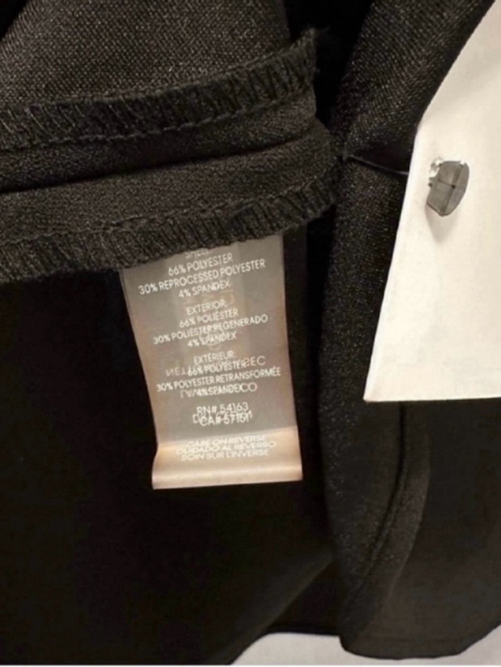 ❤️ NWT! Black CALVIN KLEIN Dress with Flutter Hem and Button Details - Size 10 - Picture 6 of 9